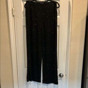 Black Women's Pants with Subtle Sparkle